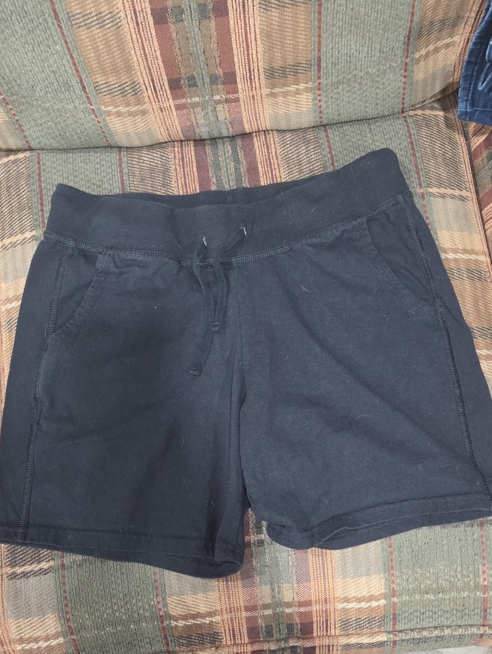 Hanes Black Athletic Drawstring Shorts